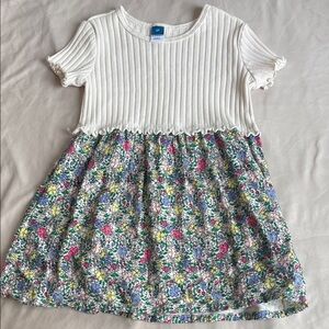 Old Navy White and Floral Kids Dress
